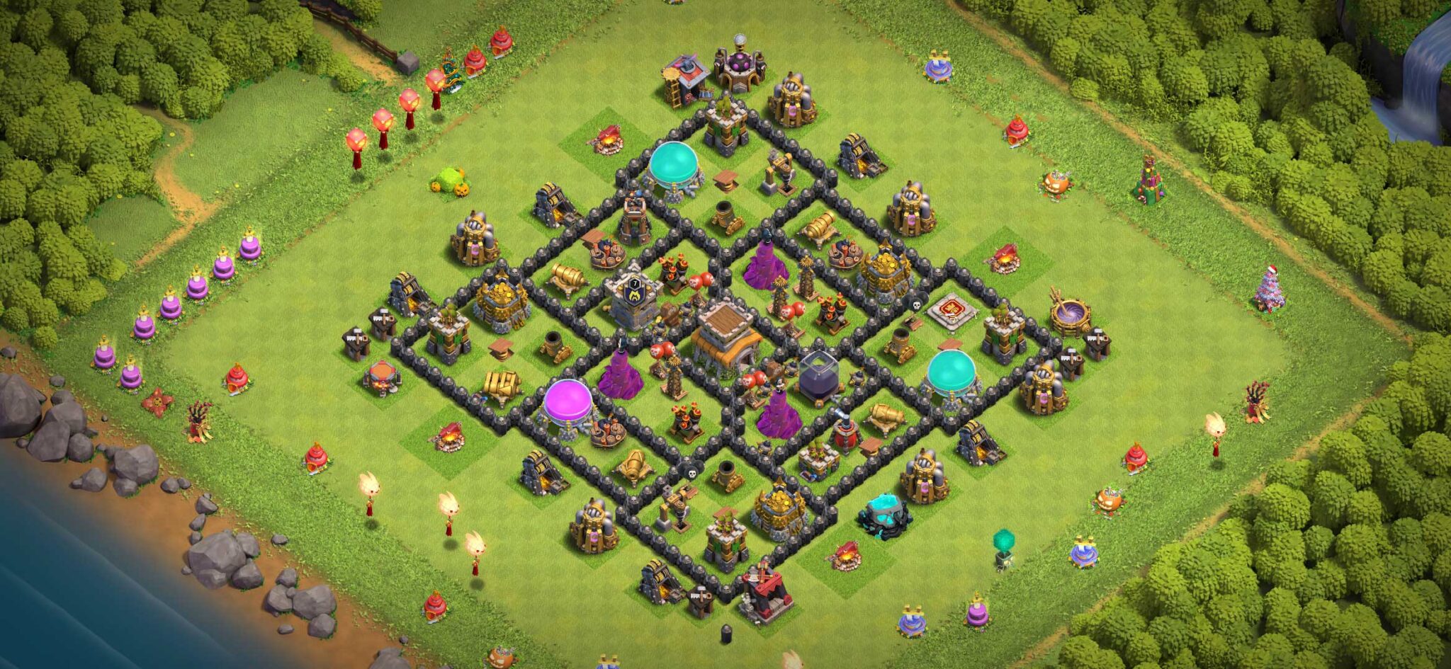 TH8 Base Guide Protect Your Village Base of Clans