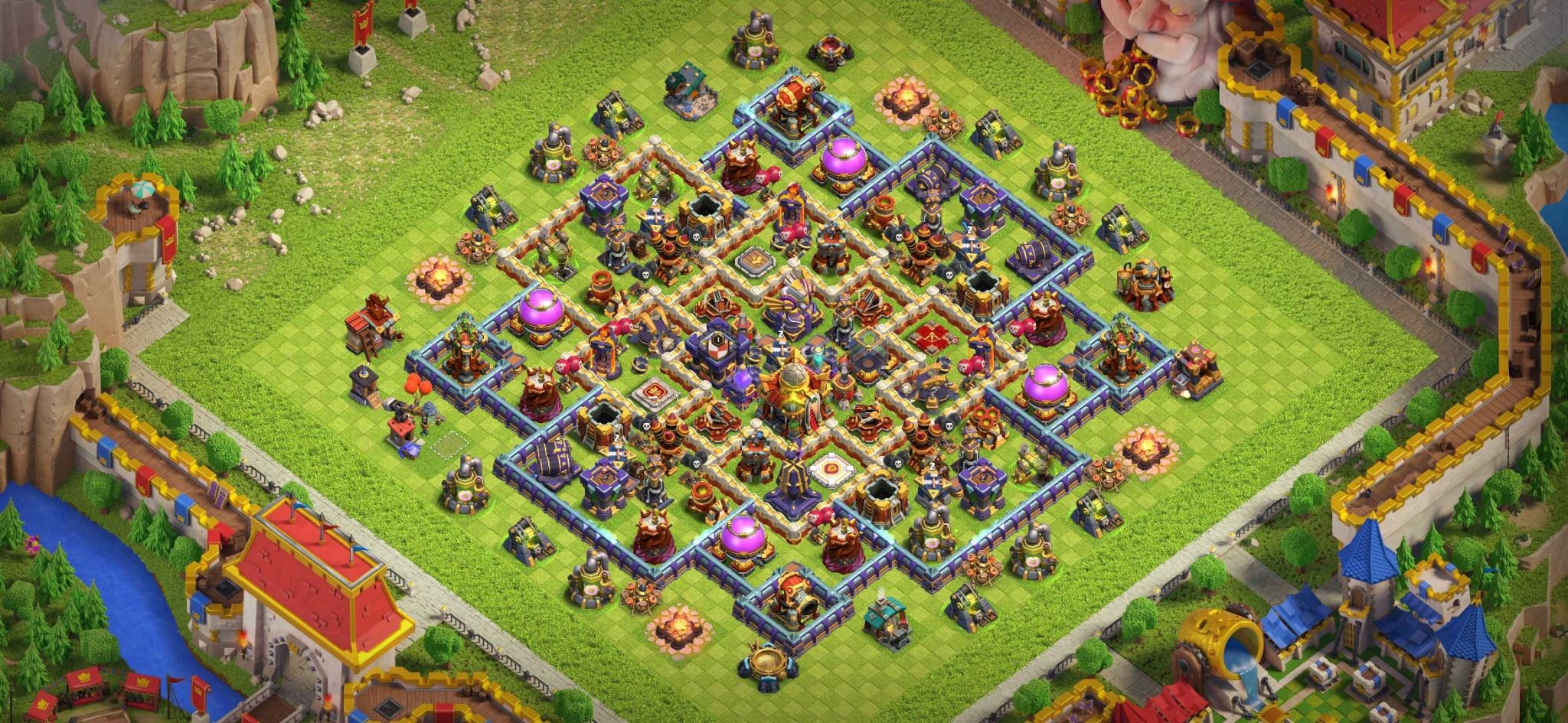 TH16 Base Layout Designing for Clash of Clans New Updates - Base of Clans