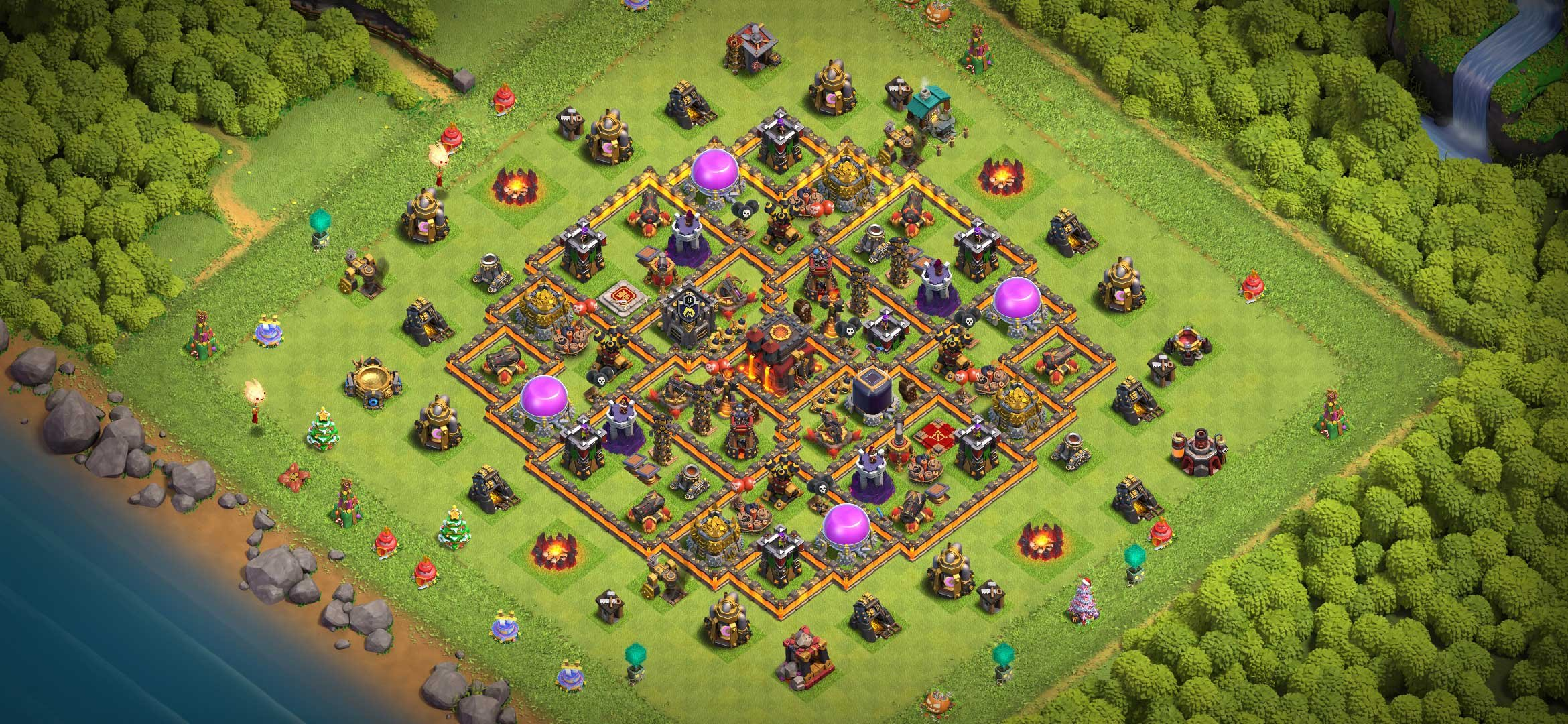 BEST Builder Hall 9 (BH9) Base *WITH LINK* - Anti 2 Star - Clash of Clans -  #9 by Sir Moose Gaming | Clash Champs